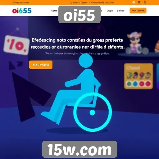 Acessibilidade no site oi55 para jogadores com necessidades especiais