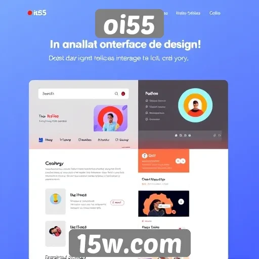 Análise da interface do site oi55